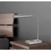 17.5" Metal LED Desk Lamp With Wireless Charging Brushed Steel (Includes LED Light Bulb) - Cal Lighting -Home Lighting GUEST 01864310 8991 4774 a054 ad108729e1f9
