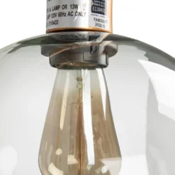 Metal And Wood Floor Lamp With Glass Globe Shade Gold - Storied Home -Home Lighting GUEST 04d0e54a d216 4d09 a7da e0929e2b65ac