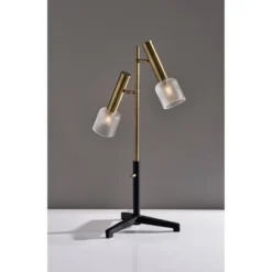 Melvin LED Table Lamp Antique Brass (Includes LED Light Bulb) Black - Adesso -Home Lighting GUEST 08de89c4 54e0 4709 aa4c 90658270a848