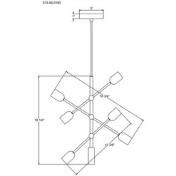 3-Arm Chandelier Brass (Includes Vintage Light Bulbs) - Threshold™ 9 3-Arm Chandelier Brass (Includes Vintage Light Bulbs) - Threshold™ -Home Lighting GUEST 0bde6637 1ee1 44a3 a54a 4cd8213f2c1f