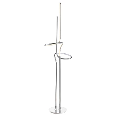 64" Metal Minimalist Dimmable Floor Lamp (Includes LED Light Bulb) - JONATHAN Y 6 64" Metal Minimalist Dimmable Floor Lamp (Includes LED Light Bulb) - JONATHAN Y - Image 4