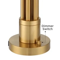 Possini Euro Design Possini Euro® Granview Desk Lamp With Glass Shade And Dual USB Ports -Home Lighting GUEST 0f24bb36 5bc8 49fd 9418 fc90dff65df9