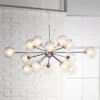 Possini Euro Design Spheres Chrome Chandelier 30" Wide Mid Century Modern Sputnik Glass Shade 15-Light Fixture For Dining Room House Kitchen Island -Home Lighting GUEST 11425efc caaa 4222 93e5 c1937696b9ac