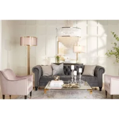 Vienna Full Spectrum Pioggia Chrome Pendant Chandelier 23 1/2" Wide Modern Crystal 5-Light Fixture For Dining Room House Foyer Kitchen Island Entryway -Home Lighting GUEST 16c49be9 0907 41a6 a993 9c9fa7cec1b3