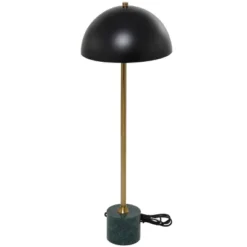 28" X 10" Metal Umbrella Style Desk Lamp With Marble Base - Olivia & May -Home Lighting GUEST 16d5128b 3ed6 4093 aede fca8cefc2b16