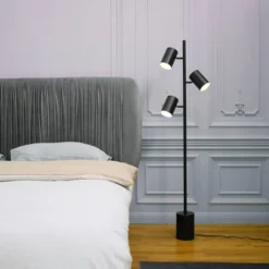 63" 3-Light Pratt Floor Lamp With Large Faux Marble Weighted Base Matte Black - Globe Electric 11 63" 3-Light Pratt Floor Lamp With Large Faux Marble Weighted Base Matte Black - Globe Electric -Home Lighting GUEST 1968f313 3c0d 45b9 a898 8803a951ac84