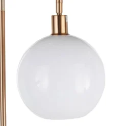Trombone Contemporary/Glam Floor Lamp With Metal And Glass Shelf Gold (Includes LED Light Bulb) - LumiSource -Home Lighting GUEST 1ca6a517 1b85 4def be71 fe288ae89747