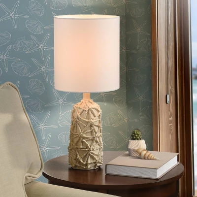 21" Starfish Distressed Mini Table Lamp White - StyleCraft 9 21" Starfish Distressed Mini Table Lamp White - StyleCraft - Image 7