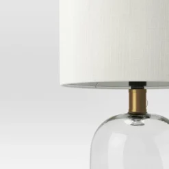 Glass Cylinder Mini Table Lamp With Open Base Clear - Threshold™ -Home Lighting GUEST 1f14c873 4b74 4c73 a623 c80d2dde31a2