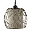 Collective Design Abode 84 Clifton 72-Inch Mid Century Modern Style Floor Lamp With 3 Woven Caged Metal Wire Glass Shades, Dark Bronze -Home Lighting GUEST 216bbe12 081e 405d 9674 968d879735e0