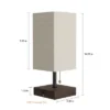 Small Table Lamp Set With Wood Base β Set Of 2 Modern Rectangle Lights With LED Bulb IncludeDecor Living Room, Bedroom, Or Home Office By Lavish Home 1 Small Table Lamp Set With Wood Base β Set Of 2 Modern Rectangle Lights With LED Bulb IncludeDecor Living Room, Bedroom, Or Home Office By Lavish Home -Home Lighting GUEST 2c23d41e 7196 416e 9cb6 18a1e4fb48be
