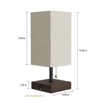 Small Table Lamp Set With Wood Base – Set Of 2 Modern Rectangle Lights With LED Bulb IncludeDecor Living Room, Bedroom, Or Home Office By Lavish Home 3 Small Table Lamp Set With Wood Base – Set Of 2 Modern Rectangle Lights With LED Bulb IncludeDecor Living Room, Bedroom, Or Home Office By Lavish Home