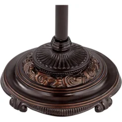 Barnes And Ivy Traditional Floor Lamp 4-Light 63" Tall Lush Bronze Tortoise Glass Font Bell Shade For Living Room Reading Bedroom Office -Home Lighting GUEST 2c4d6472 4e01 412c 9492 e25db4829b12