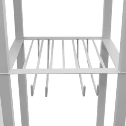 Etagere Organizer Storage Shelf Floor Lamp With Linen Shade Gray - Simple Designs -Home Lighting GUEST 2cd62ed9 e9e1 47f2 b9c9 2daffff07b92