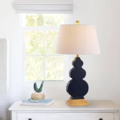 29" Ceramic/Resin Carter Table Lamp (Includes Energy Efficient Light Bulb) - JONATHAN Y -Home Lighting GUEST 316e060b 6218 4874 9f09 6669b04e8842