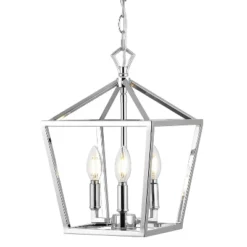 10" 3-Light Ojai Iron Classic Modern Lantern LED Pendant - JONATHAN Y -Home Lighting GUEST 332ae216 1d47 464a 8e4f f336f00a97c2