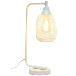 Industrial Desk Lamp White - Lalia Home