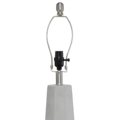 Concrete Pillar Table Lamp With Fabric Shade White - Lalia Home -Home Lighting GUEST 3ad7630a d2f3 4f0f 8050 4c7659b4b6e7
