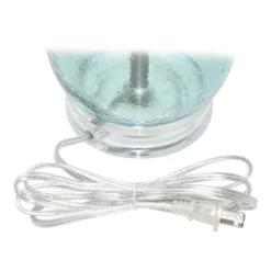 Glass Table Lamp With White Drum Shade Blue - Lalia Home -Home Lighting GUEST 3b7de355 c434 4c17 8382 1e05b1ec9758
