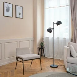 61" 2-Light Miles Floor Lamp Matte Black - Globe Electric -Home Lighting GUEST 3c6fe188 608b 429e a2e9 d79f7ce1e5d4