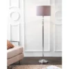 59.5" Crystal/Metal Layla Floor Lamp With Shade (Includes LED Light Bulb) Chrome - Jonathan Y -Home Lighting GUEST 3ea0fcb2 79fd 42fe a9fb 7d3f1b620596