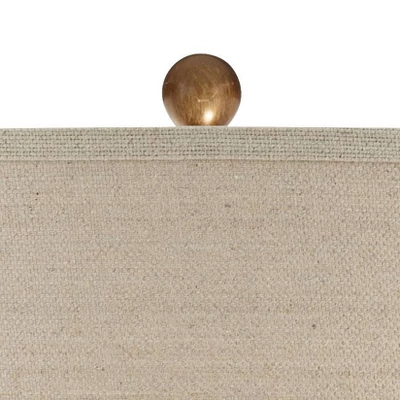 Possini Euro Design Kingston Modern Mid Century Table Lamp 32 3/4" Tall White Grooved Patterned Ceramic Taupe Drum Shade For Bedroom Living Room House 4 Possini Euro Design Kingston Modern Mid Century Table Lamp 32 3/4" Tall White Grooved Patterned Ceramic Taupe Drum Shade For Bedroom Living Room House - Image 2