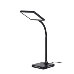 Charge Up Desk Lamp Black (Includes LED Light Bulb) - Brilli