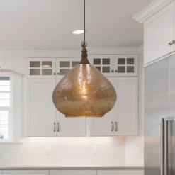 18" Valencia Teardrop Glass Pendant - River Of Goods -Home Lighting GUEST 47777d1a 0a6f 4100 b51d fd4d3a45901b