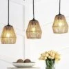 30" LED 3-Light Seagrass/Metal Ibiza Island Coastal Pendant Oil Rubbed Bronze/Natural - JONATHAN Y -Home Lighting GUEST 47d0cc8c 62a7 4d54 a0b6 f64fcfebf3df