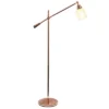 Swing Arm Floor Lamp With Glass Cylindrical Shade Rose Gold - Lalia Home -Home Lighting GUEST 4843e73b b21c 42c8 af85 8b80ee8407b8