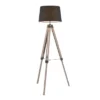 39-57" Compass Floor Lamp Black/Gray - LumiSource