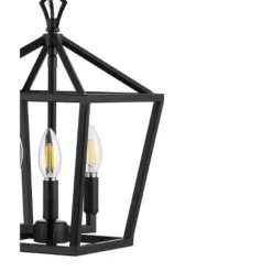 10" 3-Light Ojai Iron Classic Modern Lantern LED Pendant - JONATHAN Y -Home Lighting GUEST 4c5de876 9492 48f4 a828 2c028d6c1c27