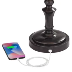 Regency Hill Corey Bronze Swing Arm USB Desk Lamps Set Of 2 With Socket -Home Lighting GUEST 4e7f92fe 5652 4145 99e4 1fb683498a01