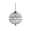 12" Crystal/Metal Georgina Chandelier Pendant (Includes Energy Efficient Light Bulb) Antique Brass - JONATHAN Y -Home Lighting GUEST 51040780 e67c 4213 8ccd 8646c74ad6c2