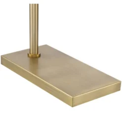 Possini Euro Design Keegan Traditional Pharmacy Floor Lamp 54 1/4" Tall Warm Gold Adjustable Swing Arm Metal Tent Shade For Living Room Reading -Home Lighting GUEST 53226283 7103 4fb2 846d 34a39e4ed1b0