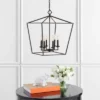 Velsa 6Lt Pendant - Oil Rubbed Bronze (Black) - Safavieh -Home Lighting GUEST 54c4e2d2 1e8c 42c4 b8b8 733abf137981