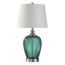 Elyse Oceans Depth Glass Table Lamp Blue - StyleCraft -Home Lighting GUEST 589291df b038 4e1d 80de 0c4c492636b7