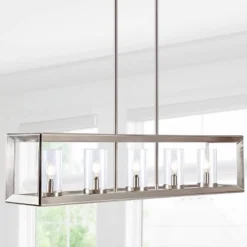 LED 5-Light Metal/Glass Anna Linear Pendant - JONATHAN Y -Home Lighting GUEST 58b2f21e 25a3 4993 8e3f 3bd18f3fcd09