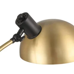 Possini Euro Design Modern Mid Century Desk Lamp 28 1/2" Tall Warm Gold Black With Dual USB Charging Ports For Bedroom Living Room Office Reading Home -Home Lighting GUEST 58f41584 9c74 45ad ae71 fe524e285fa0