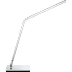 360 Lighting Jett Modern Desk Lamp 16 1/2" High Silver With USB Port And Nightlight LED Dimmer Touch On Off For Bedroom Bedside Nightstand Family Home -Home Lighting GUEST 5b454fdb 57a2 4bda 82b6 9f00f63f2538