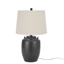 24" Ceramic Jug Farmhouse Table Lamp - Nourison -Home Lighting GUEST 5b8cbe7b f9d7 4328 b83f 394896abcf07