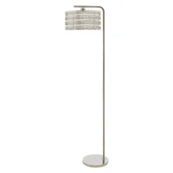 61.5" Quigley Silver Drum Shade Floor Lamp - River Of Goods -Home Lighting GUEST 5c941b61 4bd7 4433 8b38 e38f8527a276