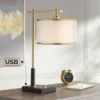 Possini Euro Design Possini Euro Hayven Desk Lamp With Dual USB Ports In Warm Gold With Black 1 Possini Euro Design Possini Euro Hayven Desk Lamp With Dual USB Ports In Warm Gold With Black -Home Lighting GUEST 5ca876ff 6998 4771 a451 488c688bfe15
