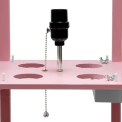 Floor Lamp Etagere Organizer Storage Shelf With 2 USB Charging Ports And Linen Shade - Simple Designs -Home Lighting GUEST 64abac8f 6fbc 4764 9fa4 2de1293395b1