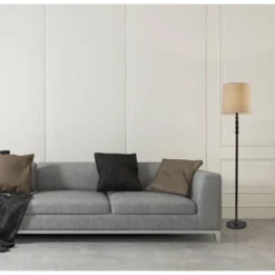 58" 3-way William Floor Lamp Black - Adesso -Home Lighting GUEST 6a1464ce 9438 49bc aa08 eefa3be42f31