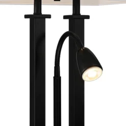 Possini Euro Design Deacon Modern Desk Table Lamp 26" High Black With USB And AC Power Outlet In Base LED Reading Light Oatmeal Shade For Office Desk 15 Possini Euro Design Deacon Modern Desk Table Lamp 26" High Black With USB And AC Power Outlet In Base LED Reading Light Oatmeal Shade For Office Desk -Home Lighting GUEST 6e155021 c7c9 43a8 9b1d 45783f7af23b