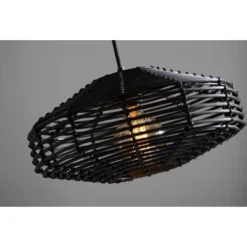7" Kingston Pendant Ceiling Light Black - Adesso -Home Lighting GUEST 72443522 278e 411d 8a53 8381edd88028