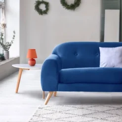 8.66" Petite Ceramic Orb Base Bedside Table Desk Lamp With Matching Tapered Drum Fabric Shade Orange - Creekwood Home -Home Lighting GUEST 73143399 a041 45c8 8c39 3365e153ee3f