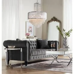 Vienna Full Spectrum Pioggia Chrome Pendant Chandelier 23 1/2" Wide Modern Crystal 5-Light Fixture For Dining Room House Foyer Kitchen Island Entryway -Home Lighting GUEST 76099ed5 359f 431d adbe df1614ce3034