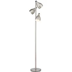360 Lighting Modern Floor Lamp 3-Light Tree 64" Tall Brushed Steel Adjustable Shades For Living Room Reading Bedroom Office -Home Lighting GUEST 79b2b093 6f8f 44db bcb6 c58929c81bac